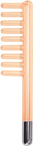 Electrodo Wand Tubo de vidrio Color naranja Piezas de repuesto de mano para instrumentos de alta frecuencia Elitzia ETJX006AS (peine transparente)