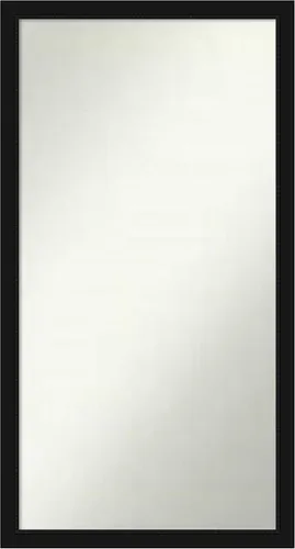 Miniatura 60 de Amanti Art Espejo de baño negro para sobre fregadero, 22 x 22 pulgadas, espejo de tocador cuadrado estrecho negro Avon, marco de madera casual