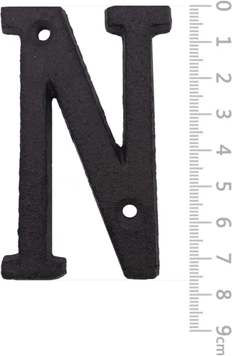 Miniatura 3 de BetLight Letras de Dirección de Casa - Números Innovadores de Hierro Forjado de 3 Pulgadas de Altura, Letras Vintage para Buzón de Metal Moldeado a