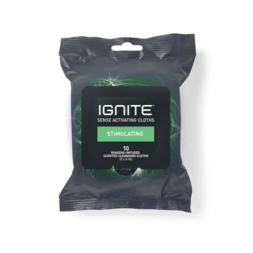 Miniatura 3 de Ignite - Toallitas húmedas para hombre, extra gruesas de 8 x 8 pulgadas, aroma estimulante, 10 unidades (paquete de 3)