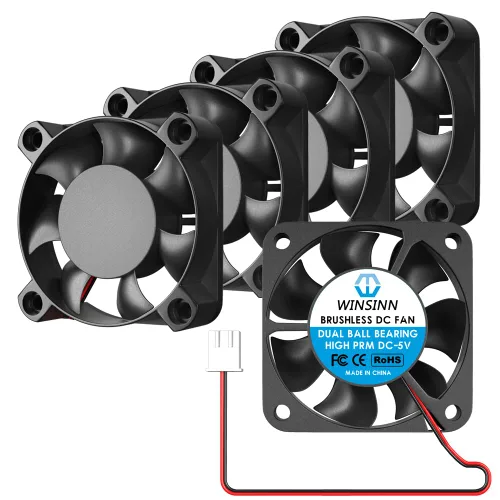 Miniatura 9 de WINSINN Ventilador USB de 1.575 in y 5 V – Rodamiento de bolas dual de 5000 RPM Reemplazo del ventilador de refrigeración para PC/CCTV/Banco