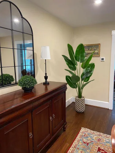 Miniatura 5 de Aveyas Árbol Artificial Ave del Paraíso de 6 pies para Decoración del Hogar, Planta de Piso Falsa de 6 Pies, Árbol Tropical Falso de Hoja de Plátano