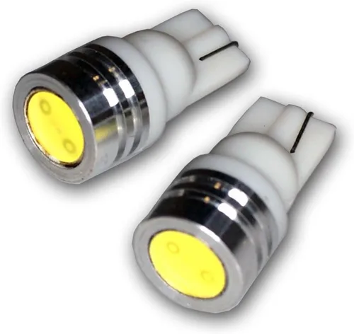 Miniatura 2 de LEDLP-T10-WHP1 - Bombillas LED para placa de matrícula T10, cuña, LED de alta potencia, color blanco, juego de 2 piezas