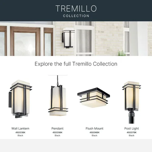 Miniatura 9 de Kichler lighting tremillo linterna luz de pared para exterior