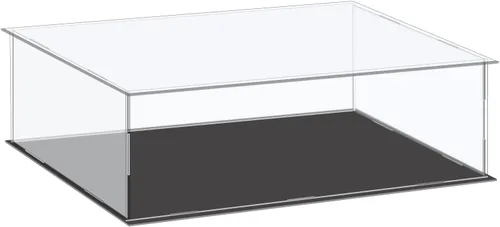 Miniatura 24 de MECCANIXITY Vitrina de Exhibición de Acrílico Caja de Plástico Cubo Caja de Almacenamiento Transparente Pequeña Ensamblable A Prueba de Polvo