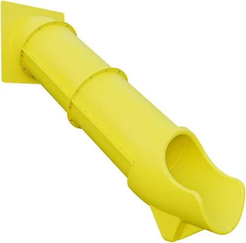 Tobogán Express de 5 pies para juegos - Cerrado, seguro y emocionante | TUSK Strong℠ (amarillo)