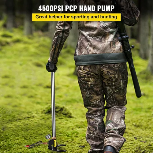 Miniatura 2 de BestEquip Airgun PCP Pump 4500PSI Bomba de mano de alta presión Bomba de 3 etapas Bomba de aire PCP