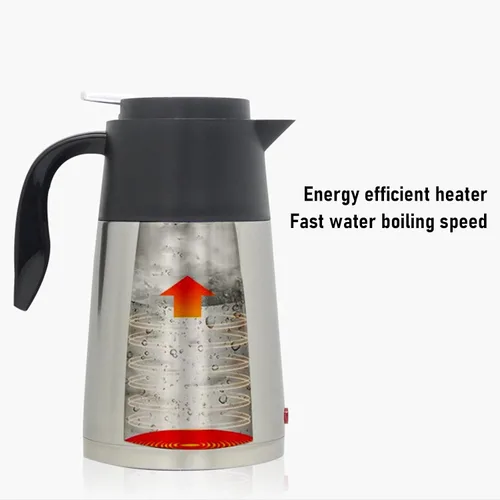 Miniatura 3 de Tyenaza Caldera eléctrica del calentador de agua del coche del acero inoxidable 304 de la caldera del calentador de agua del coche de 12V 1300ML