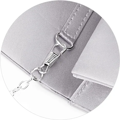 Miniatura 7 de Mulian LilY Bolso de mano de satén con diamantes de imitación para mujer, para fiesta o fiesta