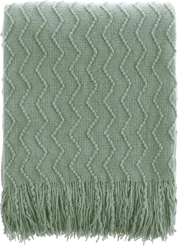Miniatura 18 de BATTILO HOME Manta amarilla para sofá, manta dorada suave con textura, manta decorativa de punto mostaza para sofá, cama y sala de estar, 50 x 60