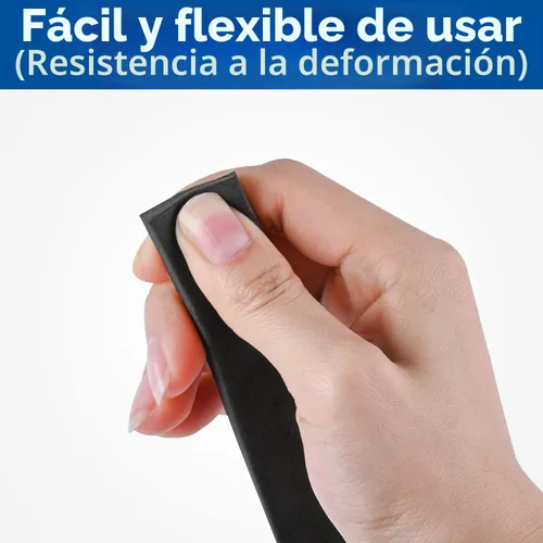 Miniatura 5 de Kikerike Cinta de espuma autoadhesiva de 1/2 pulgadas x 1/4 pulgadas x 16.5 pies, tiras aislantes de espuma de alta densidad sellan burlete