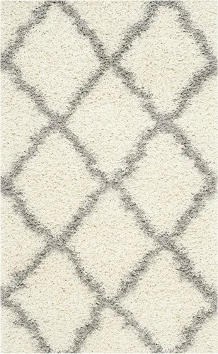 Miniatura 50 de Safavieh - Dallas Shag Collection SGD257A - Alfombra de área con diseño de enrejado de 10 x 14 pies
