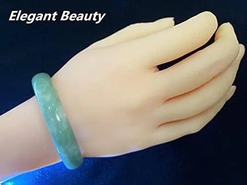 Miniatura 3 de Pulsera de jade natural para mujer, estilo clásico, retro, chino, jade, con certificado y caja de regalo