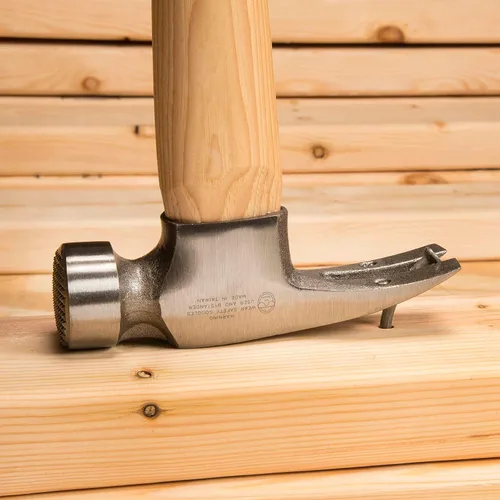 Miniatura 6 de ESTWING Sure Strike California Martillo de Enmarcado - Garra Recta de Desgarre de 25 oz con Cara Fresada y Mango de Madera de Hickory - MRW25LM