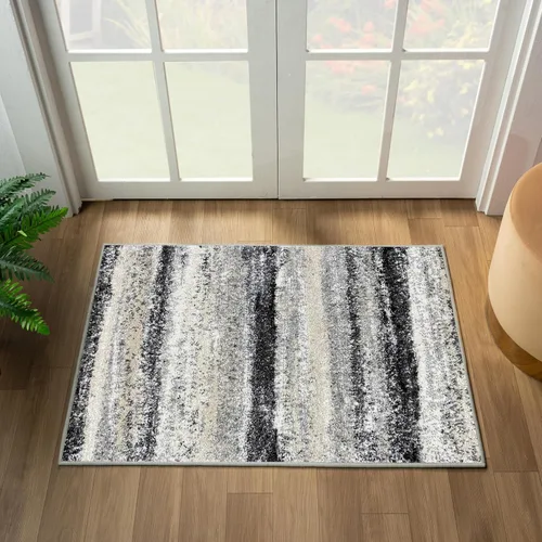 Miniatura 25 de LUXE WEAVERS Lagos Collection 7501 - Alfombra abstracta beige de 2 x 3