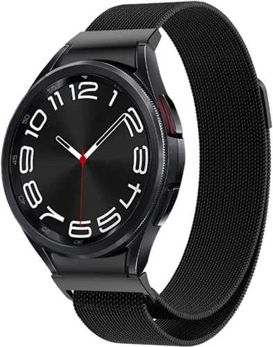 Miniatura 2 de ALMNVO Correa de metal para Galaxy Watch 7/6/FE/5/5 pro/6 Classic/4 Classic, correa magnética de acero inoxidable con un clic sin huecos