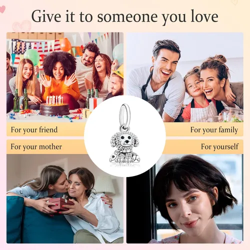 Miniatura 7 de Annmors - Dije familiar colgante de plata de ley 925 para hermana mamá papá y tía joyas para niñas regalos de cuentas para mujeres pulsera y collar