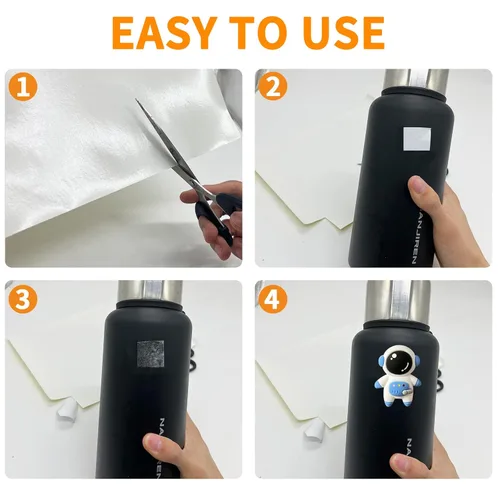 Miniatura 6 de Birllaid 22 hojas de cinta adhesiva transparente de doble cara para manualidades, cinta adhesiva ancha de doble cara para vasos, hojas de cinta