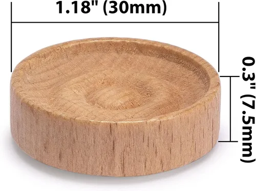 Miniatura 5 de Husaria - Piezas de madera de estilo italiano con crestas apilables y bolsa de cordón, 40 piezas