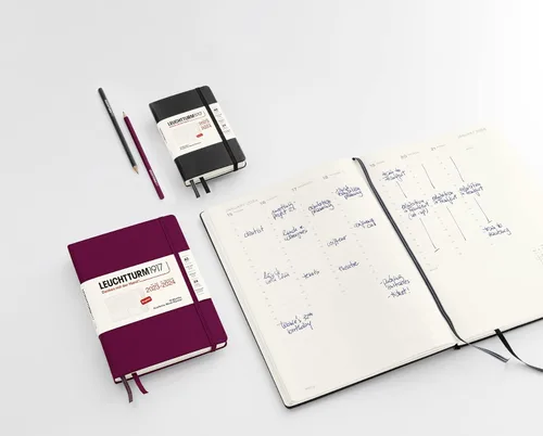 Miniatura 2 de LEUCHTTURM1917 - Planificador de semana académica de 18 meses, tapa dura, tamaño mediano A5, julio de 2023 - diciembre de 2024, inglés, tapa dura
