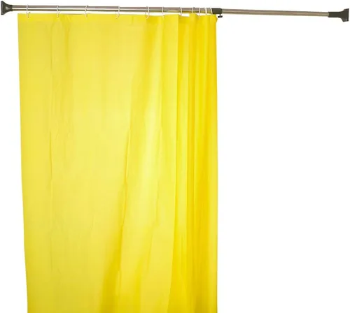 Miniatura 12 de BAOYOUNI Barra de cortina de ducha extensible, recta, ovalada, para ventana, barra de tensión, barra de metal para armario, percha de ropa