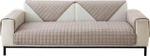 Miniatura 15 de MIFXIN Fundas para reposabrazos, funda de terciopelo antideslizante para sofá, protector de muebles para sofá de 3 plazas, sofá biplaza reclinable