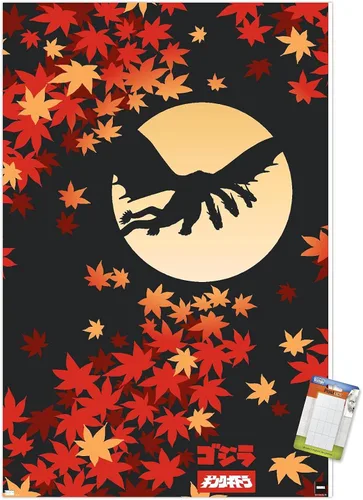 Miniatura 9 de Trends International Godzilla - Póster de pared de silueta, 34 pulgadas de largo x 22.4 W, versión premium sin marco