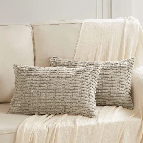 Miniatura 65 de Fancy Homi - Paquete de 2 fundas de almohada decorativas estilo bohemio de 16 x 16 pulgadas para sala de estar, sofá, cama, funda de cojín cuadrada