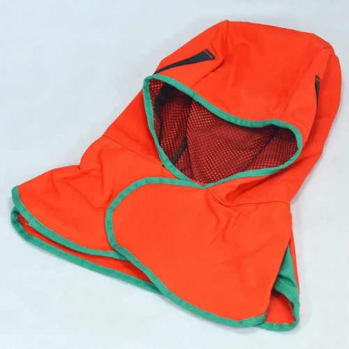 Miniatura 2 de RIVERWELD Capucha de soldadura Tela ignífuga para soldadores Match Soldadura Casco de soldadura Color naranja Equipo de seguridad de trabajo Naranja