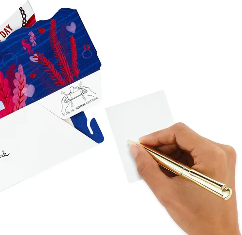 Miniatura 5 de Hallmark Paper Wonder - Tarjeta desplegable para el día de San Valentín para marido, esposa, novio, novia (barco de pesca)