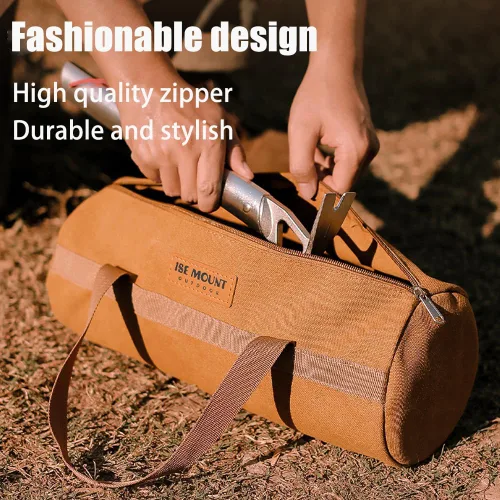 Miniatura 5 de Bolsa de estacas para tienda de campaña, doble capa gruesa, bolsa de clavijas para poste de tienda, bolsa de almacenamiento de accesorios de A-13.8