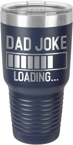 Miniatura 20 de Dad Joke Loading Maroon - Vaso de bebida de 30 onzas con popote y tapa superior deslizante Taza de viaje grabada con láser Comparar con Yeti