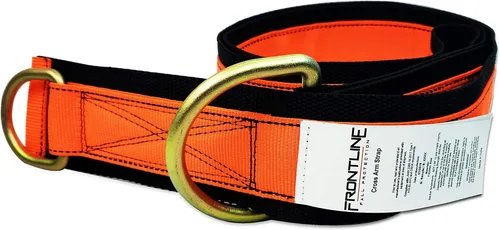 Frontline MPS06 - Correa de brazo cruzado premium con correa reforzada de 6 pies | Correas de anclaje de haz | Anillo en D en ambos extremos |