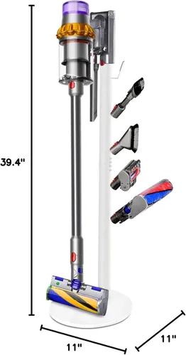 Miniatura 9 de XIGOO Soporte de vacío independiente compatible con V15 Detect, V11 V10 V8 V7 V6 Aspiradoras inalámbricas, estación de acoplamiento de suelo, Blanco