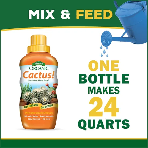 Miniatura 5 de Espoma Mezcla orgánica de suelo de cactus bolsa de 4 cuartos y cactus! Concentrado líquido de alimentos vegetales botella de 8 onzas. Uso