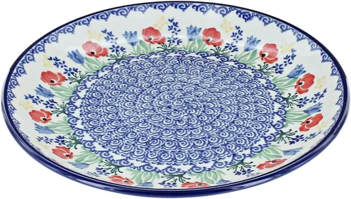 Miniatura 24 de Blue Rose - Plato de postre Blue Alyce - 7.75 pulgadas de diámetro - Hermoso plato para pasteles, aperitivos o aperitivos