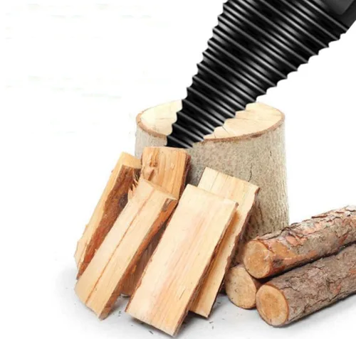 Miniatura 6 de Broca de madera pesada, divisor de leña en U, rosca antideslizante, tornillo en U, tornillo de división de cono, destornillador de cono de madera
