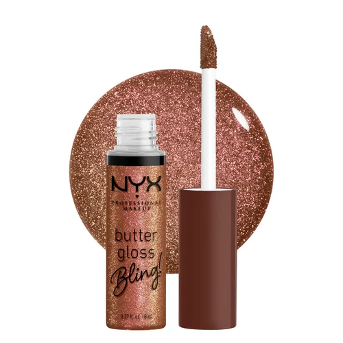 Miniatura 48 de NYX MAQUILLAJE PROFESIONAL Brillo de mantequilla, brillo de labios no pegajoso - crema brulée (natural)