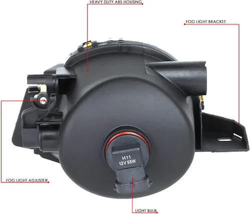 Miniatura 6 de DNA MOTORING FL-ZTL-112-AM - Luz antiniebla para el lado del conductor y del pasajero, mejora la visibilidad