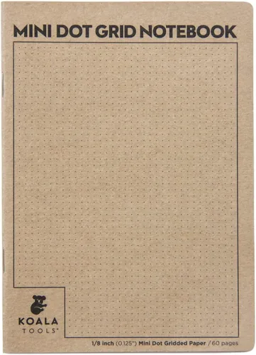 Miniatura 27 de KOALA TOOLS Mini cuaderno de papel cuadriculado 5" x 7", 60 pp. - Juego de cuadernos de campo cuadriculado, cuadrícula y gráficos - Para uso