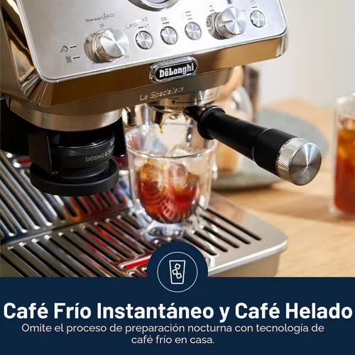 Miniatura 4 de De'Longhi La Specialista Arte Evo - Máquina de café espresso compacta con molinillo, varita de vapor de leche, espumador y herramientas