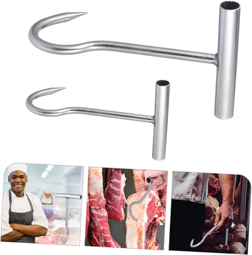 Miniatura 2 de 2 ganchos de carne en forma de t ganchos de acero inoxidable para mataderos carnicerías
