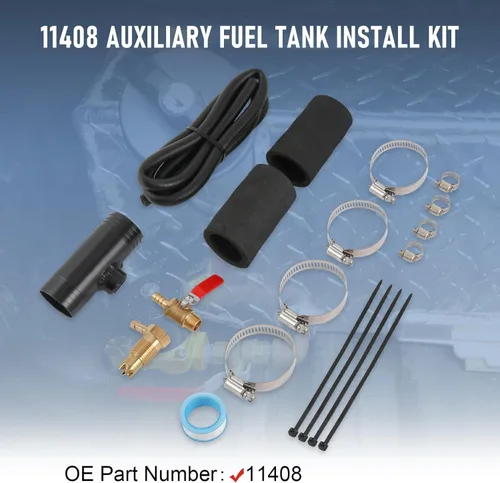 Miniatura 2 de Kit de instalación de tanque de combustible auxiliar diésel compatible con Dodge Ram 1500 2500 3500 2013-actualmente, tanque de combustible auxiliar