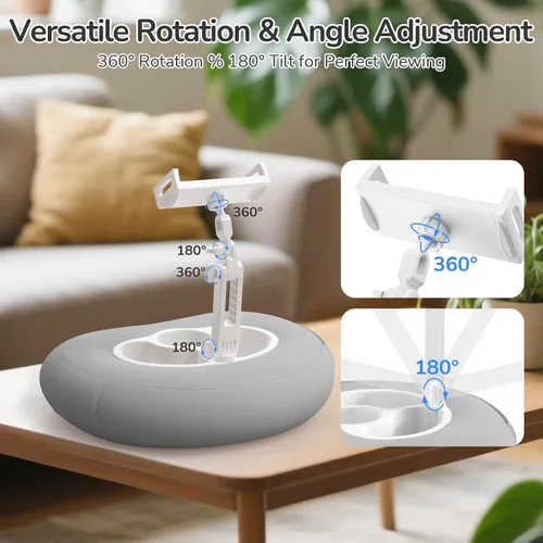 Miniatura 4 de Soporte de almohada para tableta para Kindle iPad compatible con teléfono/tableta de 4.7 a 10 pulgadas, iPad, iPhone, Samsung, Google, soporte