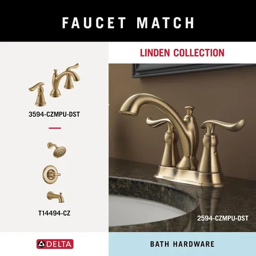 Miniatura 5 de Delta Faucet 79446-CZ Linden - Toallero (3 unidades), color bronce champán