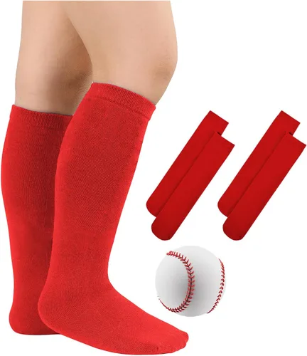Miniatura 54 de Century Star Calcetines de fútbol de algodón para niños y jóvenes, calcetines de tubo suave, hasta la rodilla, calcetines deportivos largos