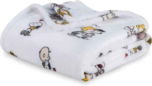 Miniatura 19 de Berkshire Peanuts® VelvetLoft® - Manta extragrande para niños con el adorable personaje de Snoopy, de lino, con la imagen de Peanuts Snoopy