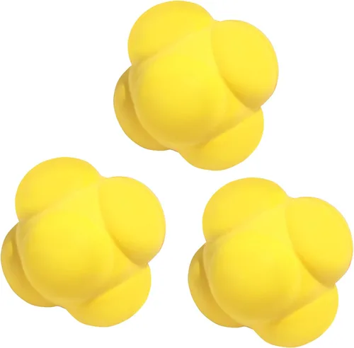 Miniatura 8 de GSE Games & Sports Expert Pelotas de reacción deportiva, pelota de reactividad para entrenamiento de campo, entrenador de agilidad para béisbol