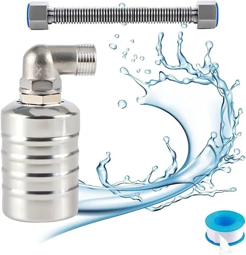 Miniatura 9 de Water Float Valve, Stainless Steel Fully Automatic Water Level Controller Portable Auto Shut Off Mini Float Valve for Water Tank Pool Kitchen 3/4in