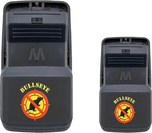 Miniatura 7 de Paquete de 6 trampas para ratas con dientes, para interiores y exteriores, reutilizables, fáciles de instalar, potente resorte de acero inoxidable
